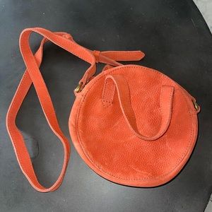 Madewell cross body purse | red